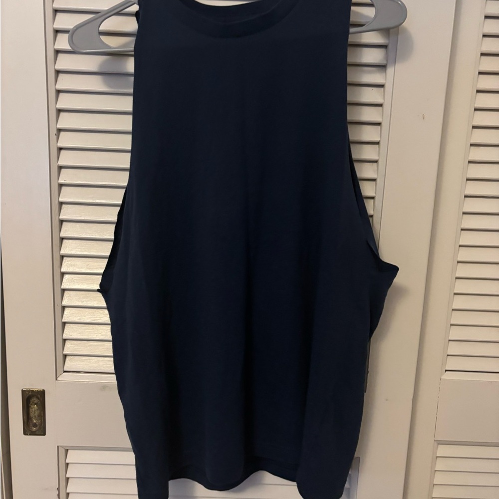 George Men's Dark Navy Muscle Tank